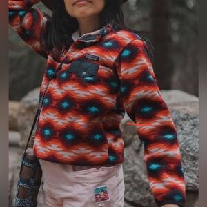 Patagonia Vintage Synchilla Snap-T Fleece Wild Desert Aztec Pullover Size XS